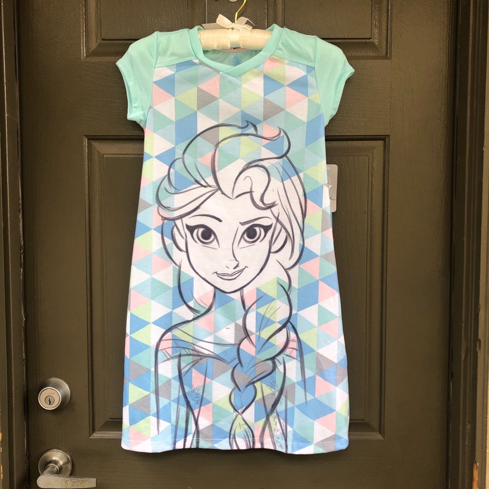 NWT Disney Parks Elsa Frozen Nightgown Size 7/8